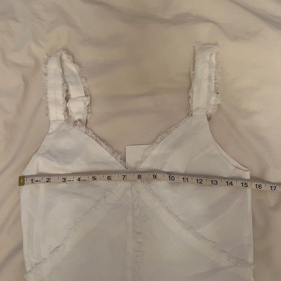 NWT Dissh Georgie white fringe linen dress - Picture 7 of 7